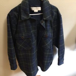 Treasure Bond Blue and green plaid jacket 2x